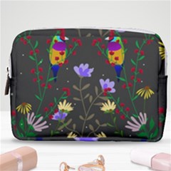 Bird Flower Plant Nature Make Up Pouch (medium)