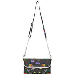 Bird Flower Plant Nature Mini Crossbody Handbag