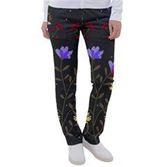 Bird Flower Plant Nature Women s Casual Pants by Maspions