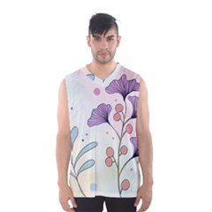 Flower Paint Flora Nature Plant Men s Basketball Tank Top