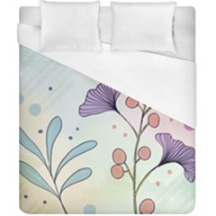 Flower Paint Flora Nature Plant Duvet Cover (california King Size)