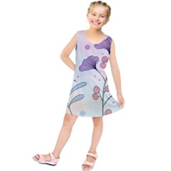 Flower Paint Flora Nature Plant Kids  Tunic Dress