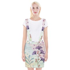 Flower Paint Flora Nature Plant Braces Suspender Skirt by Maspions