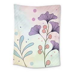 Flower Paint Flora Nature Plant Medium Tapestry