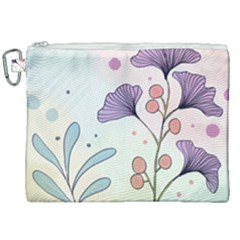 Flower Paint Flora Nature Plant Canvas Cosmetic Bag (xxl)