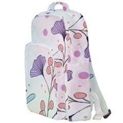 Flower Paint Flora Nature Plant Double Compartment Backpack by Maspions