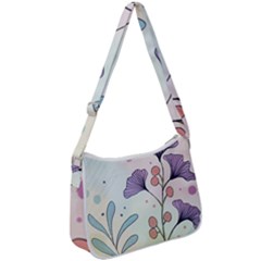 Flower Paint Flora Nature Plant Zip Up Shoulder Bag