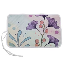 Flower Paint Flora Nature Plant Pen Storage Case (s)