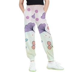 Flower Paint Flora Nature Plant Kids  Joggers by Maspions