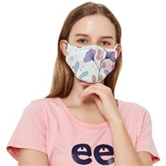 Flower Paint Flora Nature Plant Fitted Cloth Face Mask (adult)