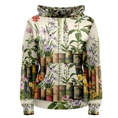 Books Flowers Book Flower Flora Floral Women s Pullover Hoodie