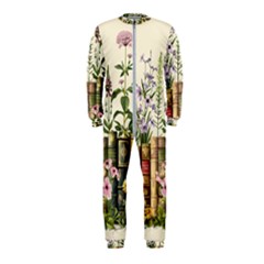 Books Flowers Book Flower Flora Floral Onepiece Jumpsuit (kids)