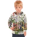 Books Flowers Book Flower Flora Floral Kids  Hooded Pullover View1