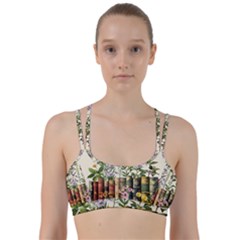 Books Flowers Book Flower Flora Floral Line Them Up Sports Bra