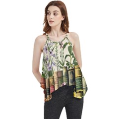 Books Flowers Book Flower Flora Floral Flowy Camisole Tank Top by Maspions