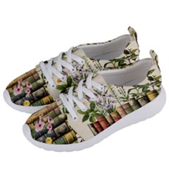 Books Flowers Book Flower Flora Floral Women s Lightweight Sports Shoes