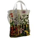 Books Flowers Book Flower Flora Floral Canvas Messenger Bag View2