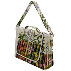 Books Flowers Book Flower Flora Floral Box Up Messenger Bag