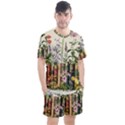 Books Flowers Book Flower Flora Floral Men s Mesh T-Shirt and Shorts Set View1