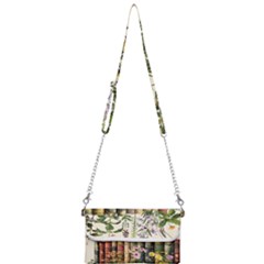 Books Flowers Book Flower Flora Floral Mini Crossbody Handbag