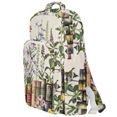 Books Flowers Book Flower Flora Floral Double Compartment Backpack