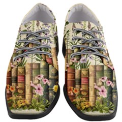 Books Flowers Book Flower Flora Floral Women Heeled Oxford Shoes by Maspions