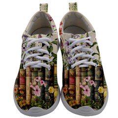 Books Flowers Book Flower Flora Floral Mens Athletic Shoes