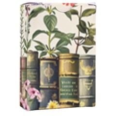 Books Flowers Book Flower Flora Floral Playing Cards Single Design (rectangle) With Custom Box