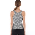 Monochrome Maze Design Print Women s Basic Tank Top View2