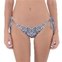 Monochrome Maze Design Print Reversible Bikini Bottoms View1