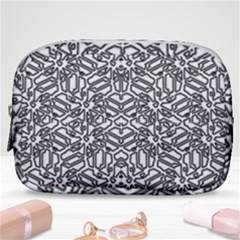 Monochrome Maze Design Print Make Up Pouch (small)