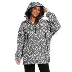 Monochrome Maze Design Print Women s Ski And Snowboard Waterproof Breathable Jacket by dflcprintsclothing