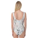 Light Grey and Pink Floral Princess Tank Leotard  View2