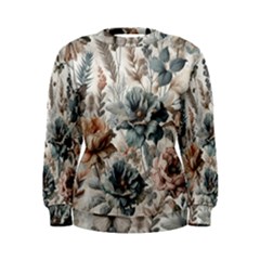 Vintage Floral Elegance Women s Sweatshirt