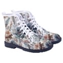 Vintage Floral Elegance Kid s High-Top Canvas Sneakers View3