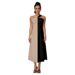 Fantastico Original Sleeveless Cross Front Cocktail Midi Chiffon Dress by FantasticoOriginal