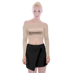 Fantastico Original Off Shoulder Top With Mini Skirt Set by FEMOriginal