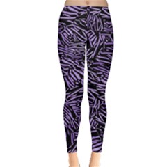 Enigmatic Plum Mosaic Everyday Leggings  by dflcprintsclothing