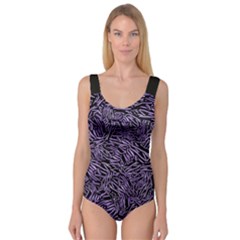 Enigmatic Plum Mosaic Princess Tank Leotard 