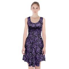 Enigmatic Plum Mosaic Racerback Midi Dress