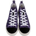 Enigmatic Plum Mosaic Men s Mid-Top Canvas Sneakers View1