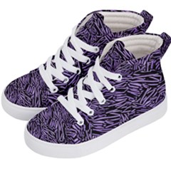 Enigmatic Plum Mosaic Kids  Hi-top Skate Sneakers by dflcprintsclothing