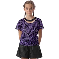 Enigmatic Plum Mosaic Kids  Front Cut T-shirt by dflcprintsclothing