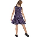 Enigmatic Plum Mosaic Kids  Sleeveless Tiered Mini Dress View4