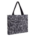 Rebel Life: Typography Black and White Pattern Zipper Medium Tote Bag View2