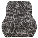 Rebel Life: Typography Black and White Pattern Car Seat Back Cushion  View1