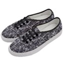 Rebel Life: Typography Black and White Pattern Women s Classic Low Top Sneakers View2