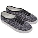 Rebel Life: Typography Black and White Pattern Women s Classic Low Top Sneakers View3