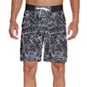 Rebel Life: Typography Black and White Pattern Men s Beach Shorts View1