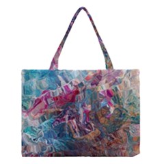 Straight Blend Module I Liquify 19-3 Color Edit Medium Tote Bag by kaleidomarblingart